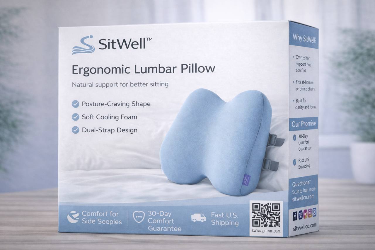 Ergonomic Lumbar Pillow - Back Support Pillow